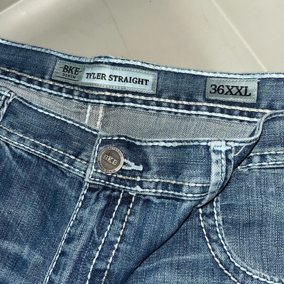 BKE Denim Tyler Straight Men's Blue Jeans - Picture 5 of 5